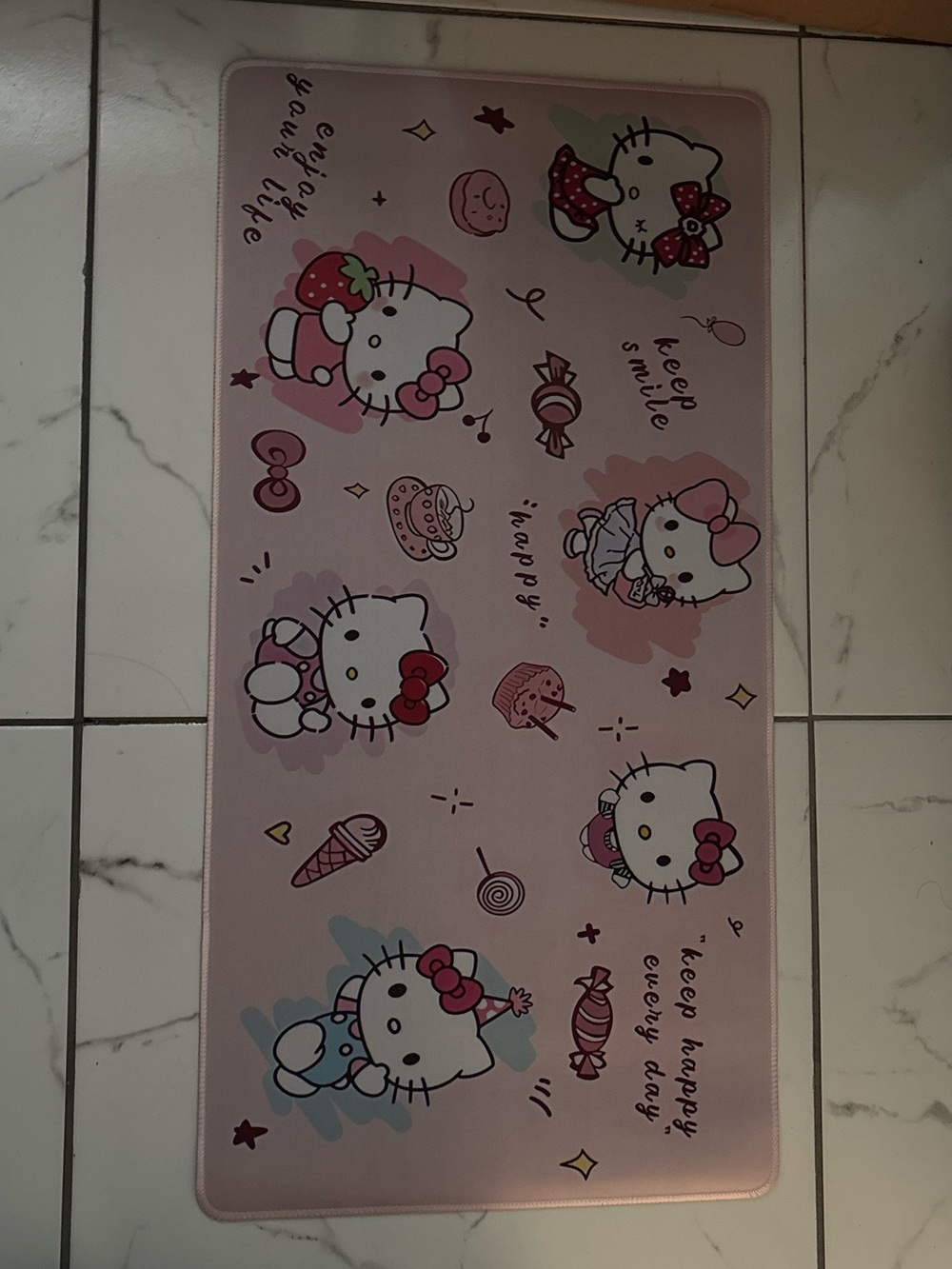 Hello Kitty Light Pink Desk Mat